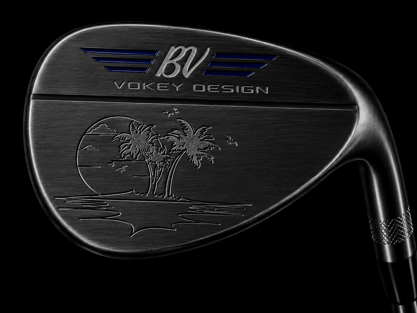 Paradise small engraving on a forged golf wedge