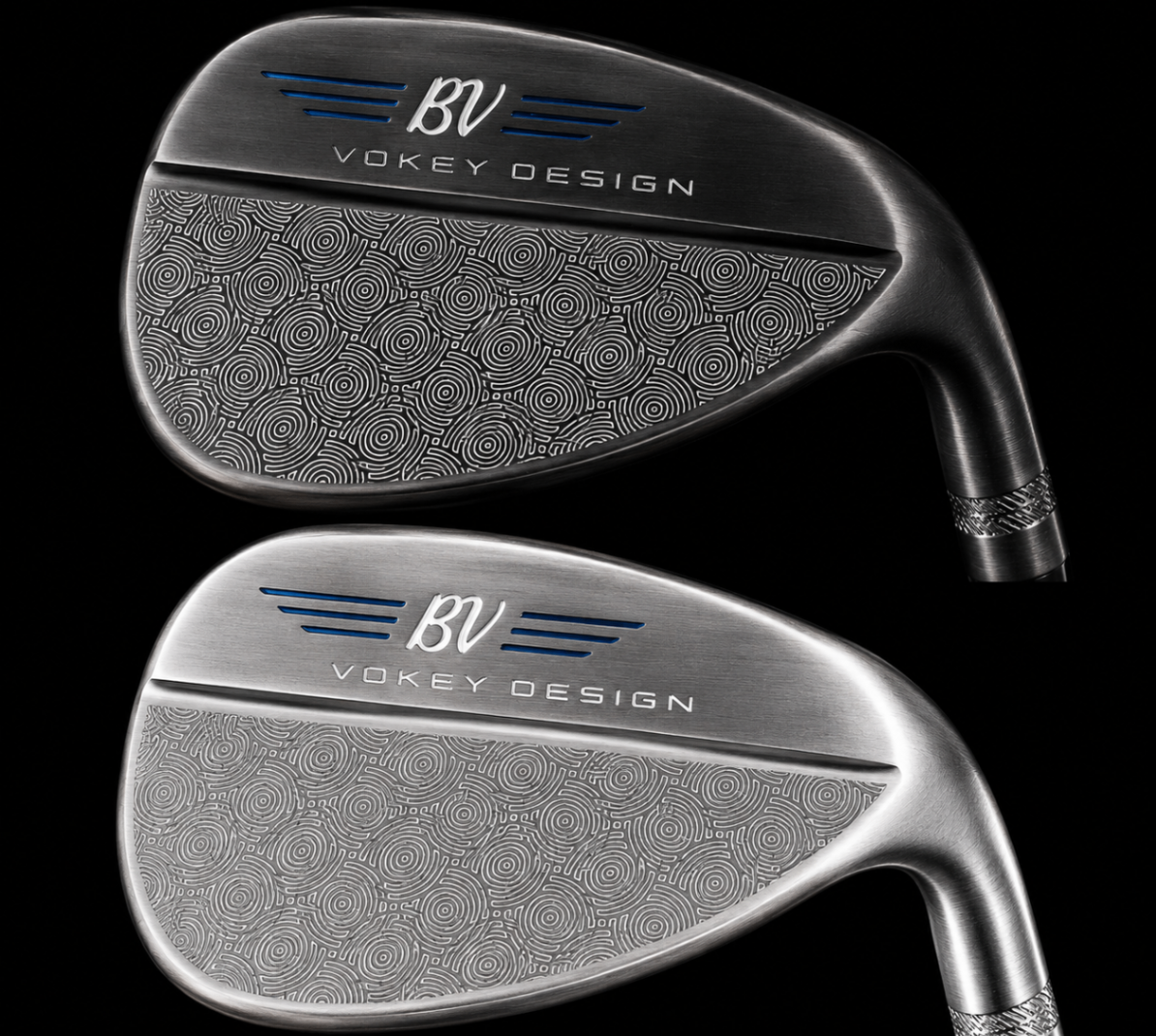 Crop Circles engraving on a forged golf wedge