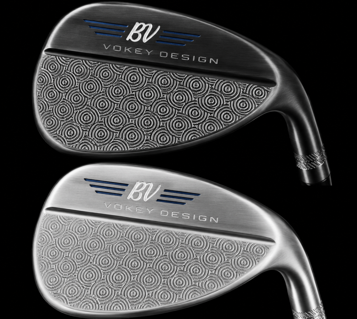 Crop Circles Fill engraving on a forged golf wedge